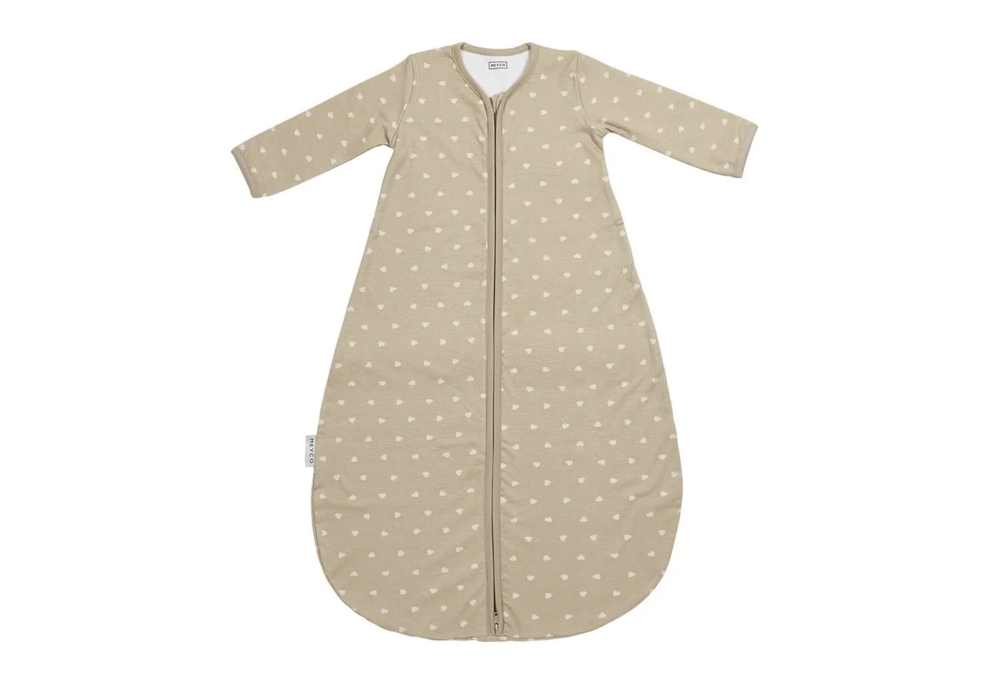 Meyco Baby Babyschlafsack Sweet Heart Sand/Soft Sand 70 cm