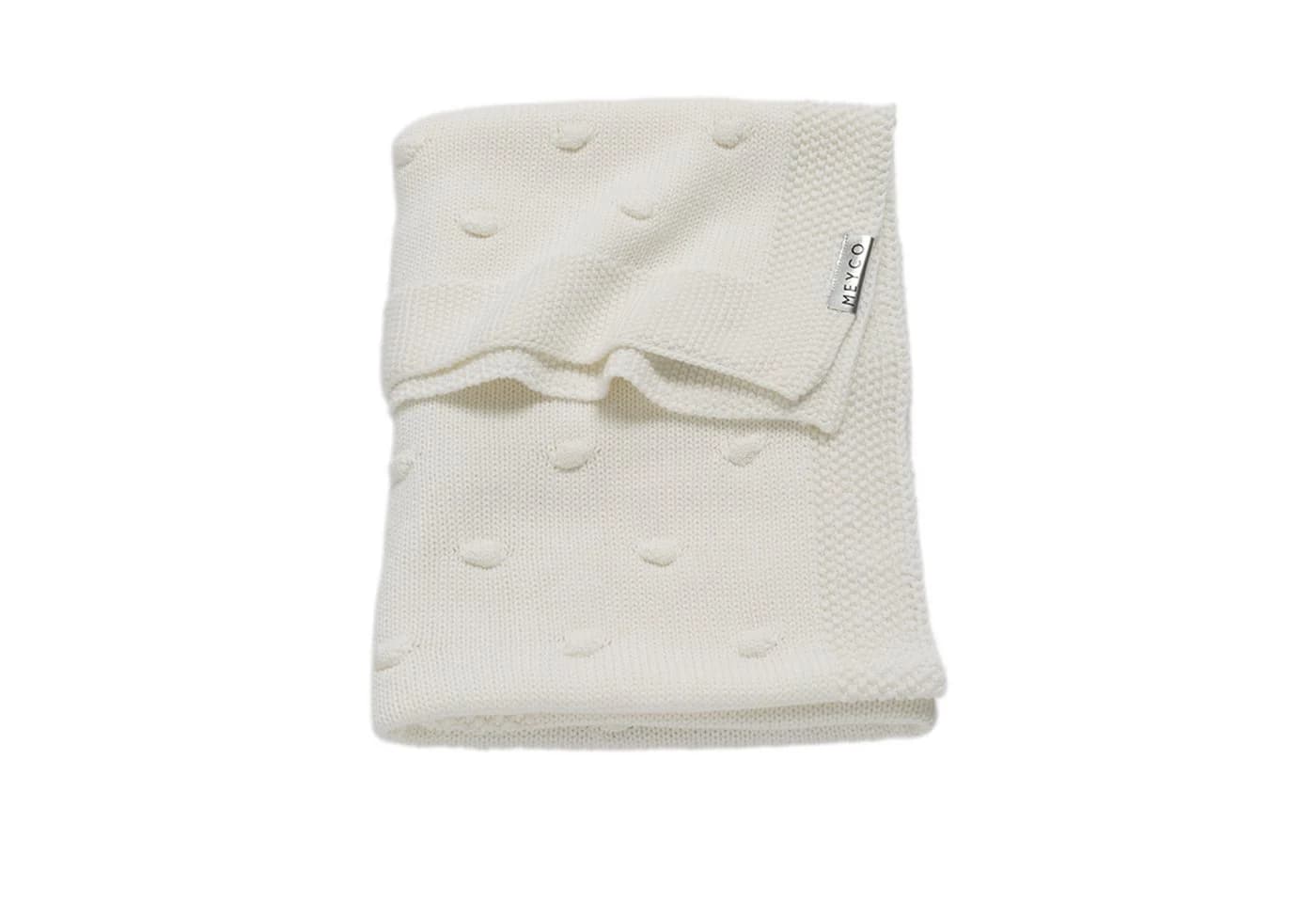 Meyco Baby Babydecke Knots Offwhite 3D-Knoten Baumwolle - Bild 2