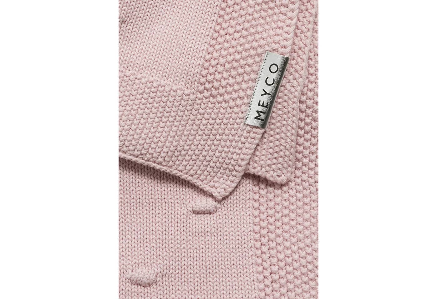 Meyco Babydecke Knots Pink 100% Baumwolle 3D-Knoten