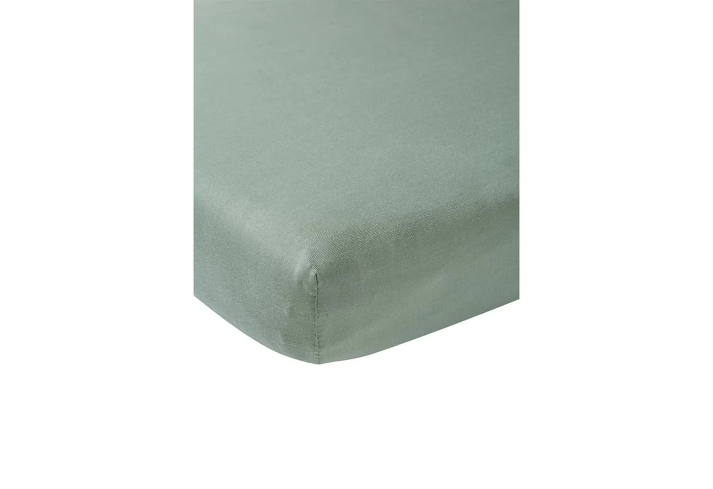 Meyco Baby Spannbettlaken Jersey Stone Green Rundumgummi - Bild 2
