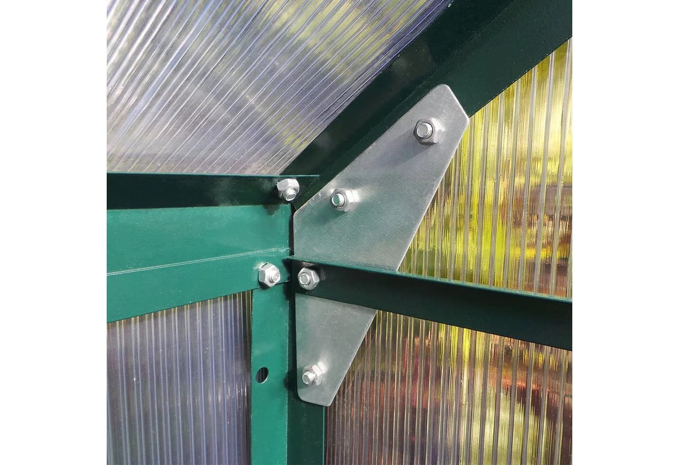 Plantifflex Gewächshaus mit Fundament, Aluminium, 6mm Polycarbonat - Bild 4