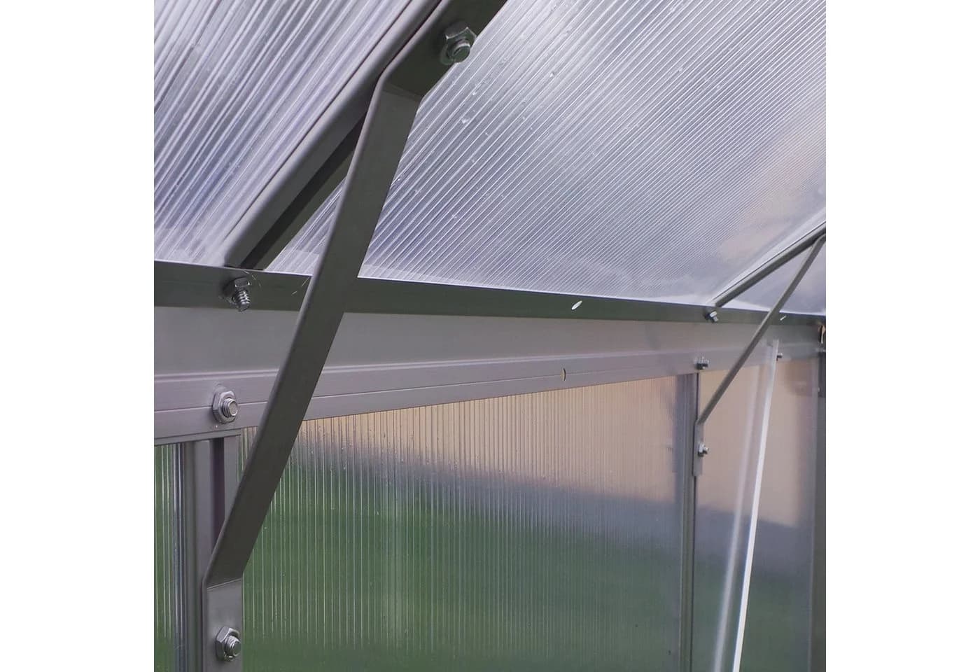 Plantifflex Gewächshaus mit Fundament, Aluminium, 6mm Polycarbonat - Bild 5