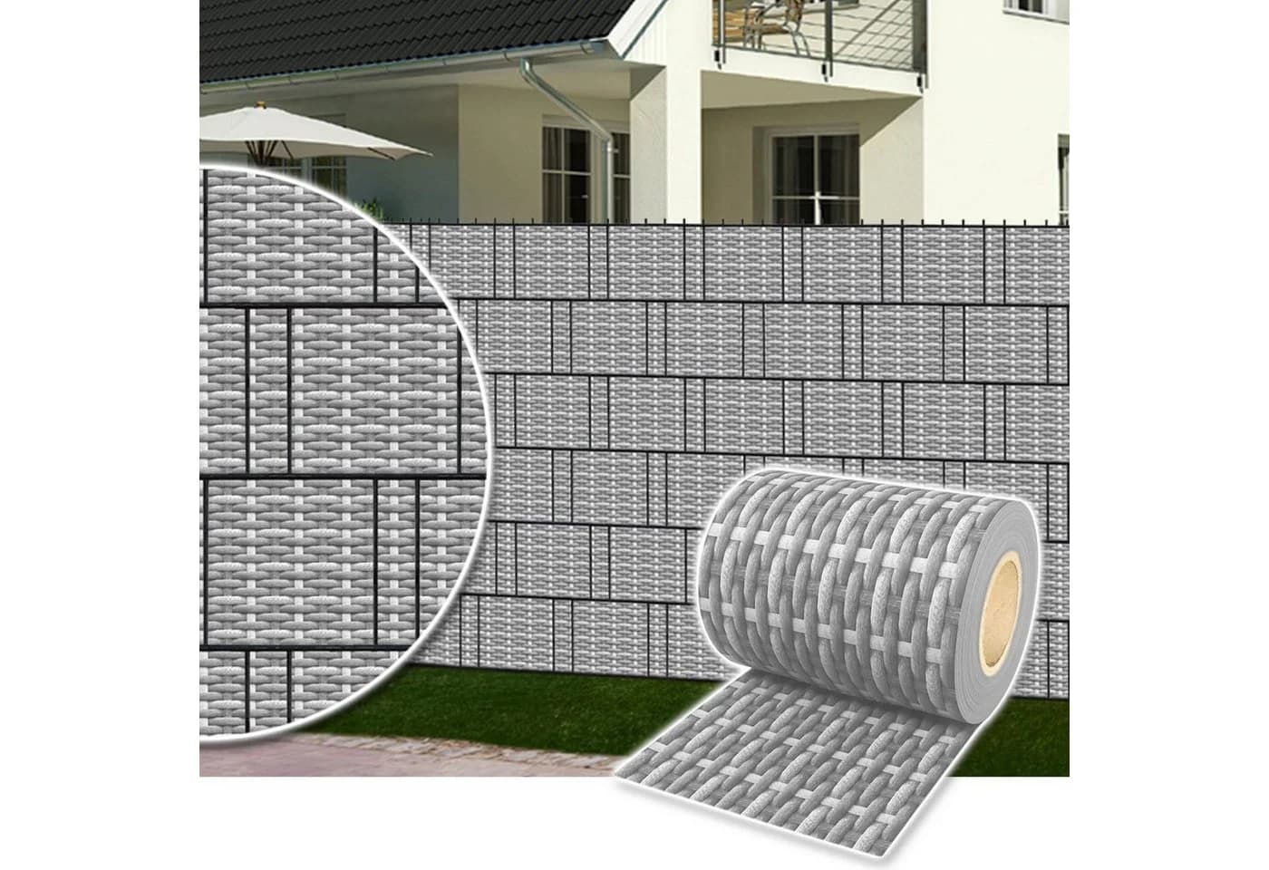 Plantiflex Sichtschutzfolie PVC Rolle 35m blickdicht