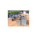 Swing&Harmonie Vegas Garten-Sitzgruppe Grau Poly Rattan mit Kissen Bild 1