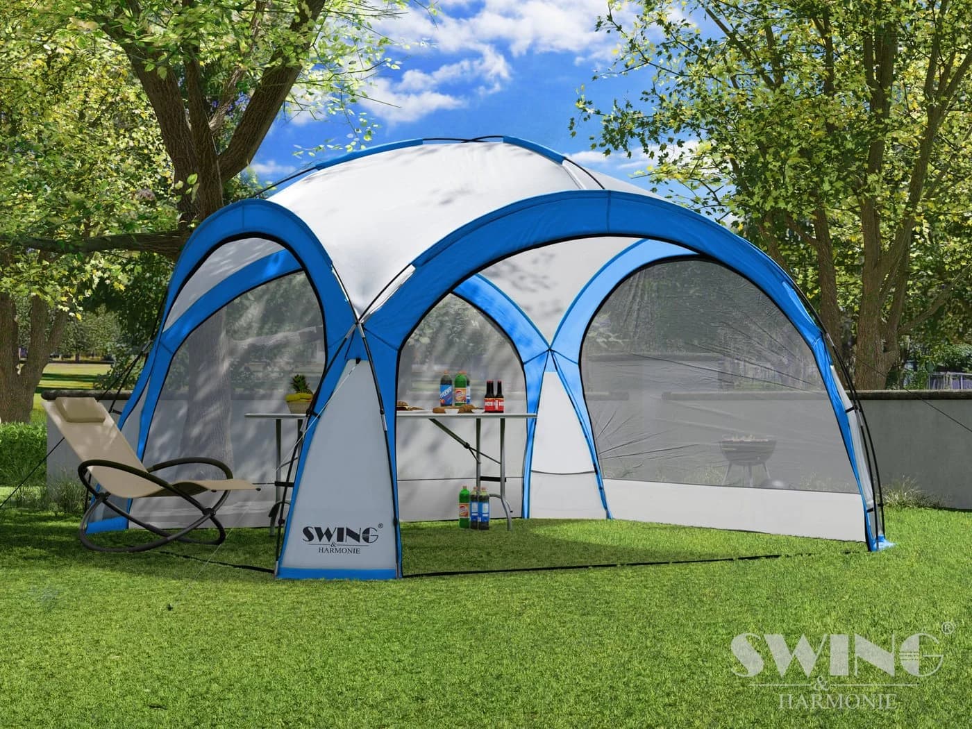 Swing&Harmonie LED Event Pavillon 3,6x3,6m mit Solarmodul - Bild 4