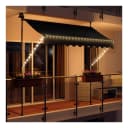 Swing&Harmonie LED Klemmmarkise Anthrazit mit Solarmodul Bild 1