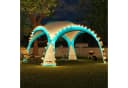 Swing&Harmonie LED Event Pavillon XXL DomeShelter 450cm mit Beleuchtung - türkis Bild 3