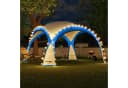 Swing&Harmonie® LED Event Pavillon DomeShelter 450cm Garten blau Bild 3