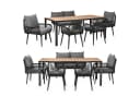 Swing&Harmonie Gartenlounge-Set für 4-6 Personen mit Tisch, Sofa, Stühle, (wetterfest, WPC-Tischplatte, Seilgeflecht Lounge, inkl. Kissen Sienna Garten Sitzgruppe) Bild 3