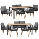 Swing&Harmonie Gartenlounge-Set Sienna 6-tlg. Grau/Braun WPC Bild 1