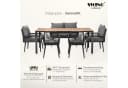 Swing&Harmonie Gartenlounge-Set Sienna 6-tlg. Grau/Braun WPC Bild 4