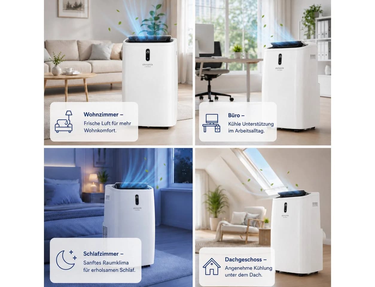 AIWA Mobile Klimaanlage 3,5 kW mit WLAN, App-Steuerung und 4-in-1 Funktion - Bild 5