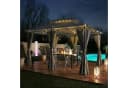 Swing&Harmonie Pavillon LED Minzo 3x4m Gartenpavillon mit Solar Bild 1