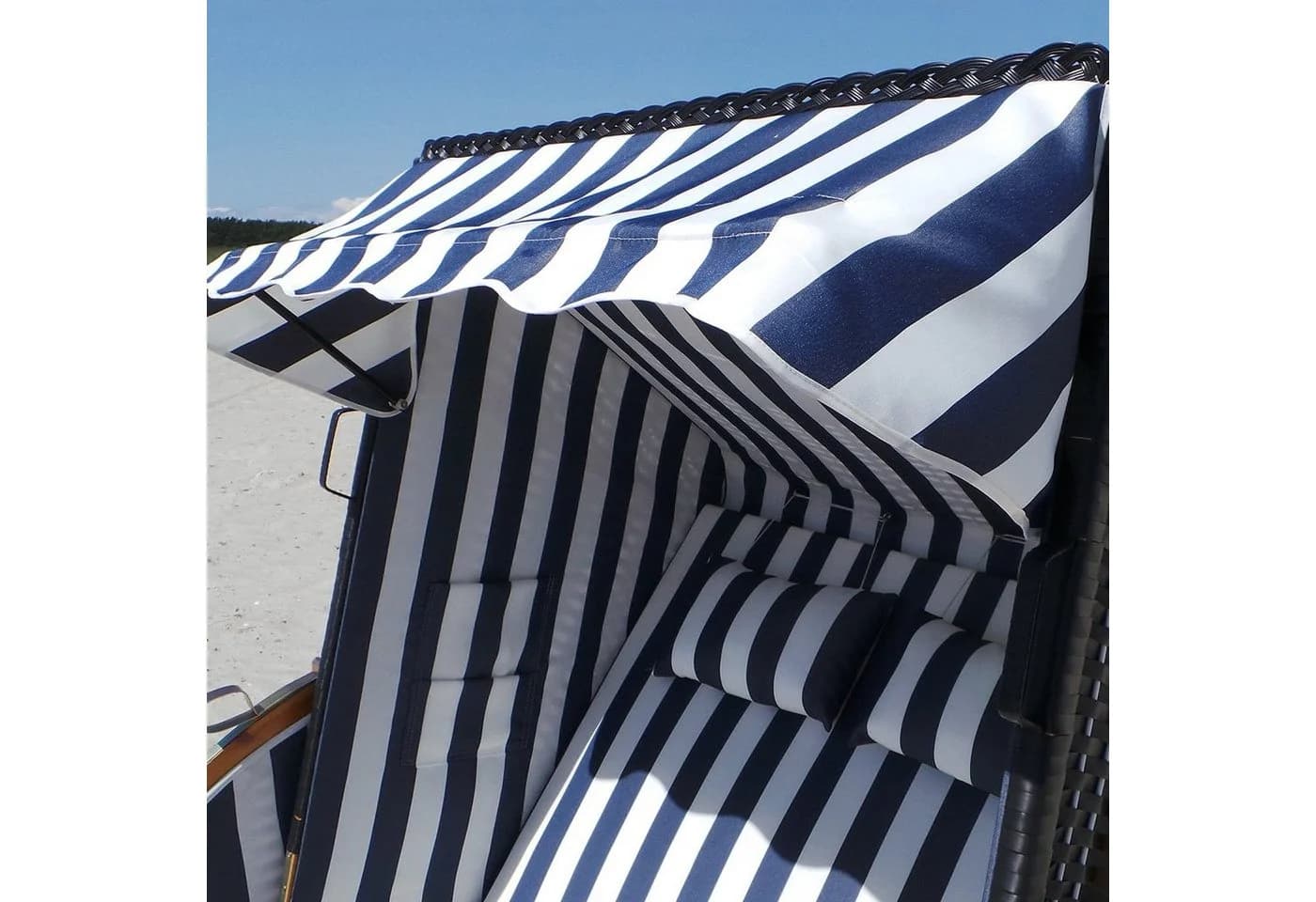 Swing&Harmonie Strandkorb XXL Anthrazit mit LED Beleuchtung und Solarmodul - Bild 3
