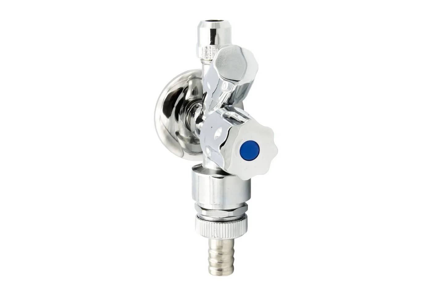 Stabilo Sanitär Kombi-Eckventil 3/8" x 3/4" mit Rundgriff verchromt