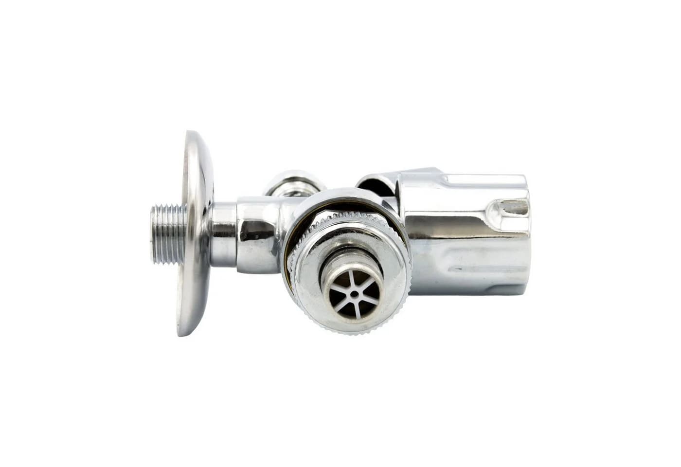 Stabilo Sanitär Kombi-Eckventil 3/8" x 3/4" mit Rundgriff verchromt - Bild 3