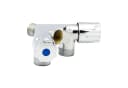 Stabilo Sanitär Doppelventil V-Form Messing 2x 3/4" AG 1x 1/2" IG Bild 1