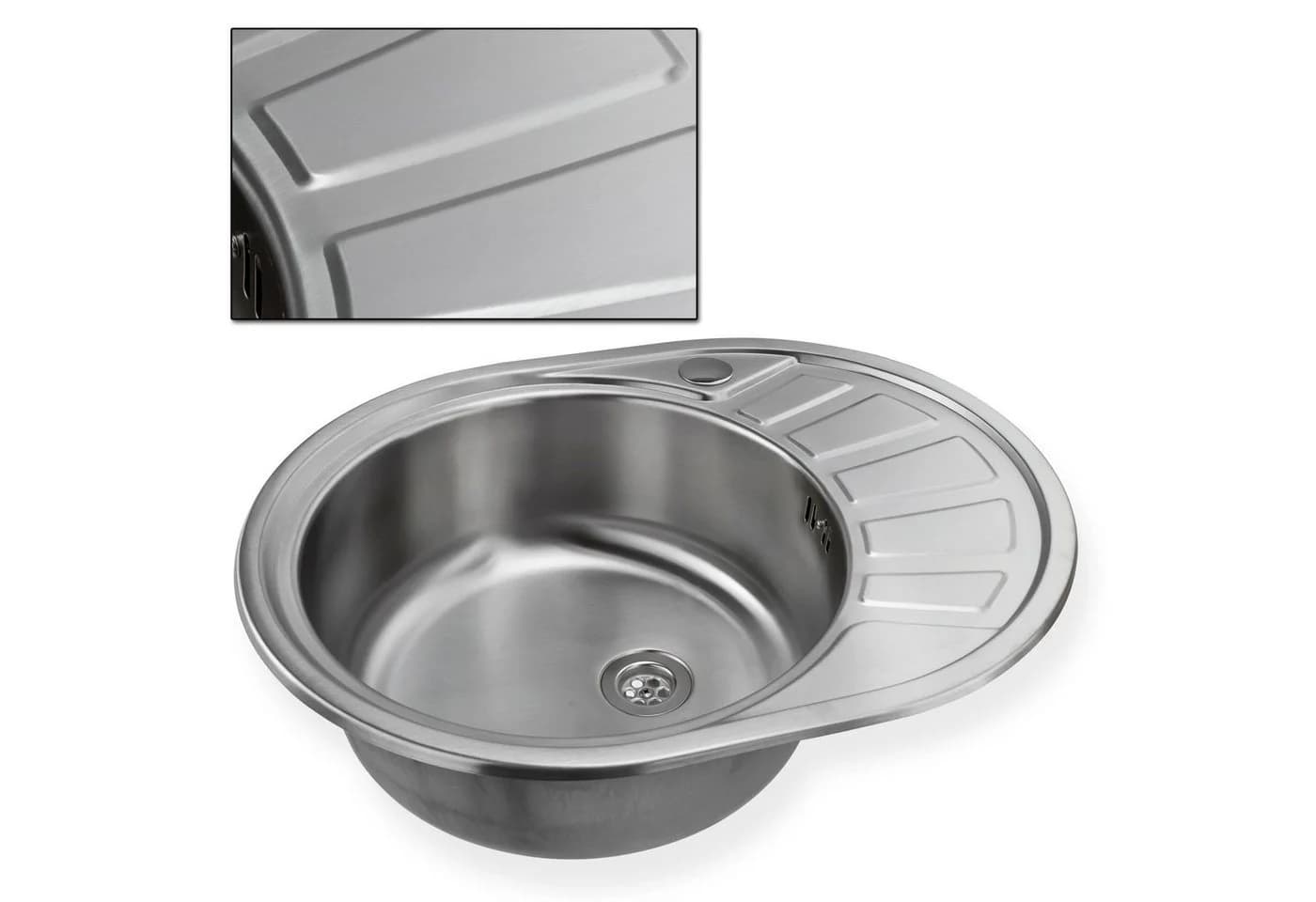 Stabilo Sanitär Edelstahlspüle Calypso SL mit Abtropffläche - Bild 3