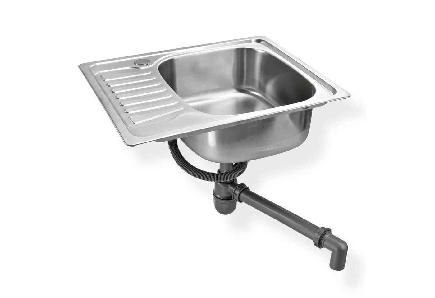 Stabilo Sanitär Edelstahlspüle Einbauspülbecken mit Abtropffläche - Bild 3
