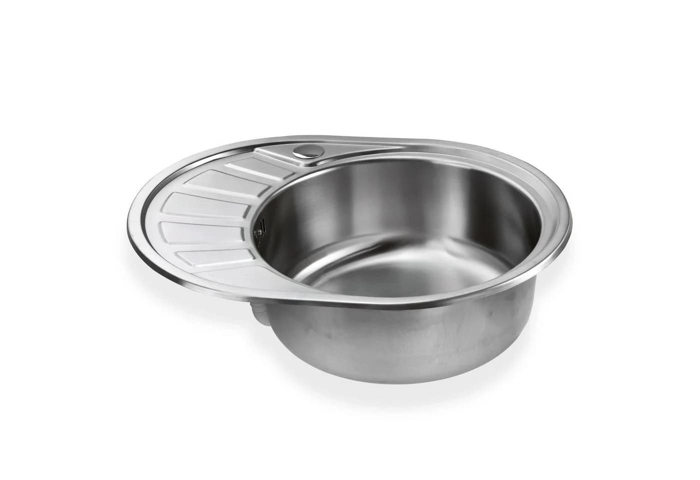 Stabilo Sanitär Edelstahlspüle Calypso SR Runde Spüle mit Abtropffläche