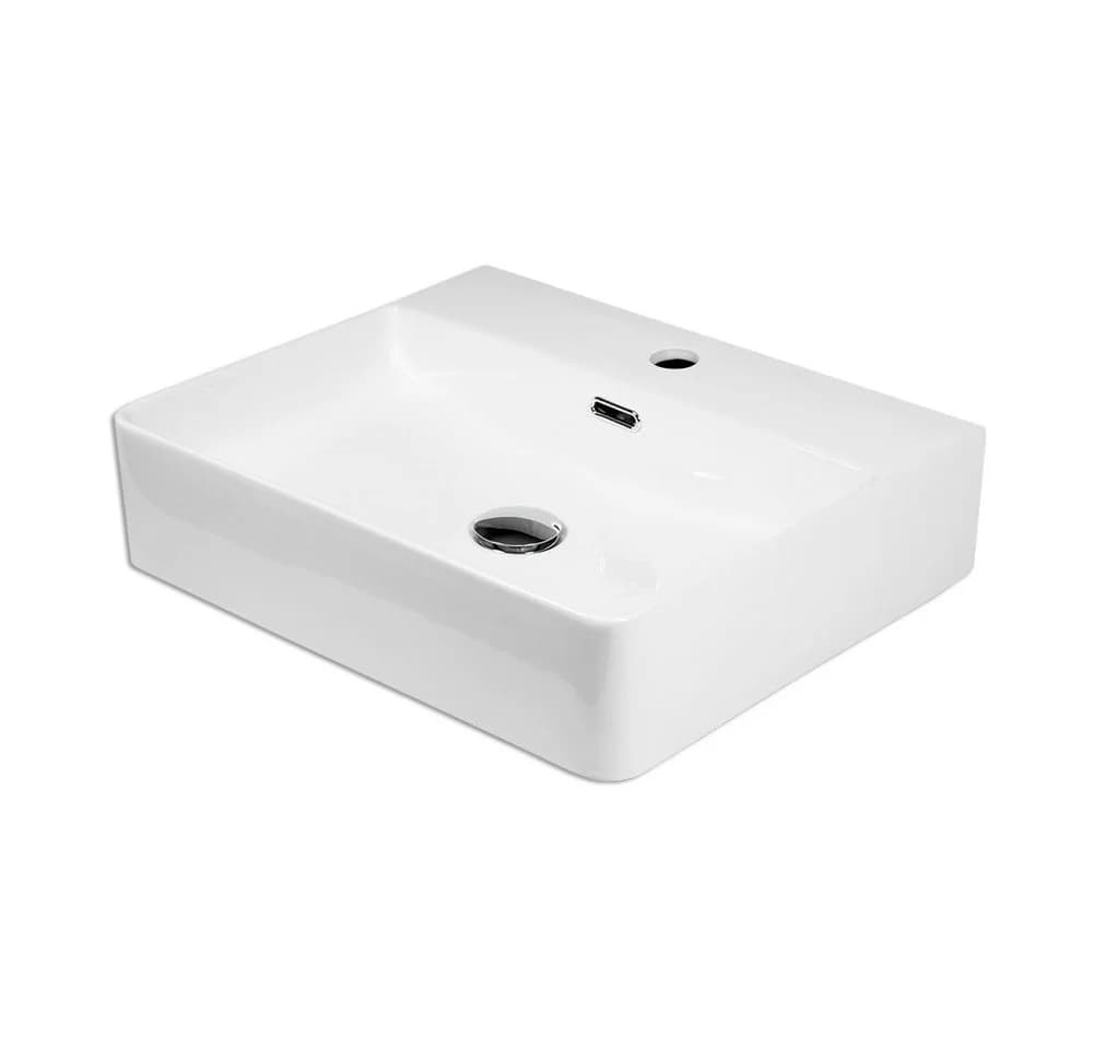 Stabilo Sanitär Hängewaschbecken Weiß Keramik 50 cm Komplettset - Bild 2