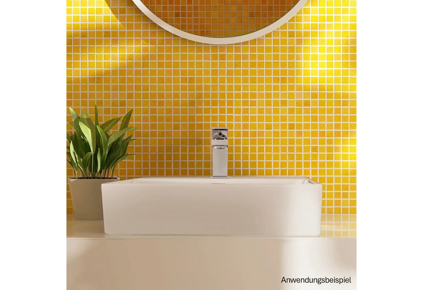 Stabilo Sanitär Hängewaschbecken Weiß Keramik 50 cm Komplettset - Bild 3