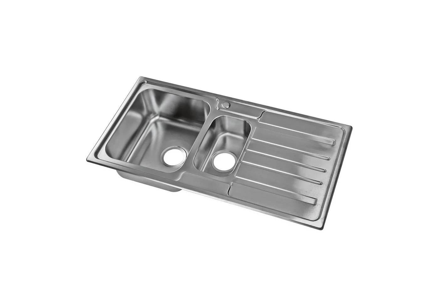 Stabilo Sanitär Einbauspüle Edelstahl Komplett-Set mit Siphon - Bild 4