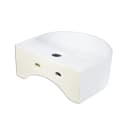 Stabilo Sanitär Hängewaschbecken Weiß Halbrund Keramik Komplett-Set Bild 4