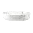 Stabilo Sanitär Aufsatzwaschbecken Oval Keramik Marmoroptik Komplettset Bild 1