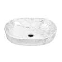 Stabilo Sanitär Aufsatzwaschbecken Oval Keramik Marmoroptik Komplettset Bild 2