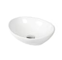 Stabilo Sanitär Aufsatzwaschbecken Weiß Oval Keramik Komplett-Set Bild 2
