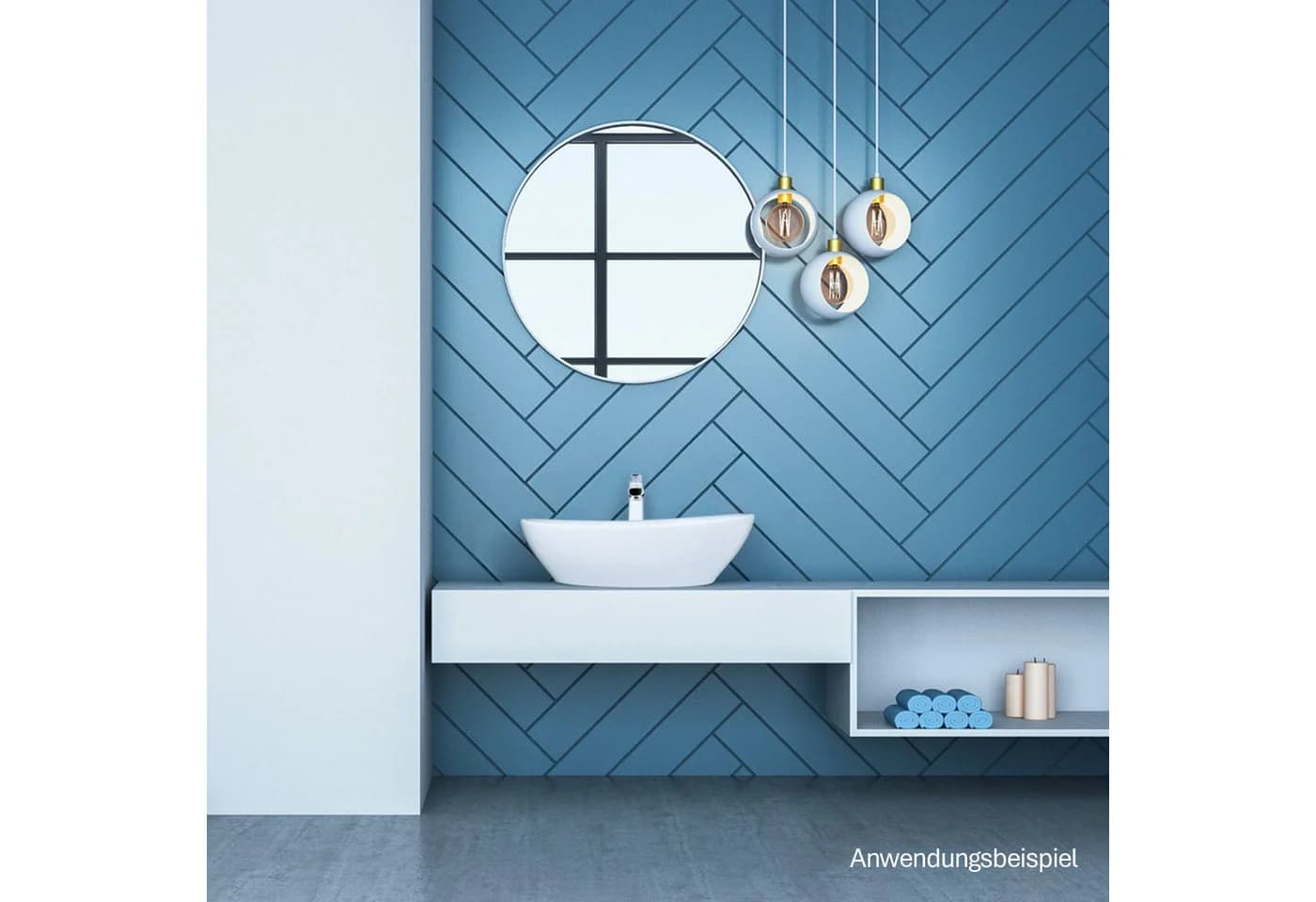 Stabilo Sanitär Aufsatzwaschbecken Weiß Oval Keramik Komplett-Set - Bild 3