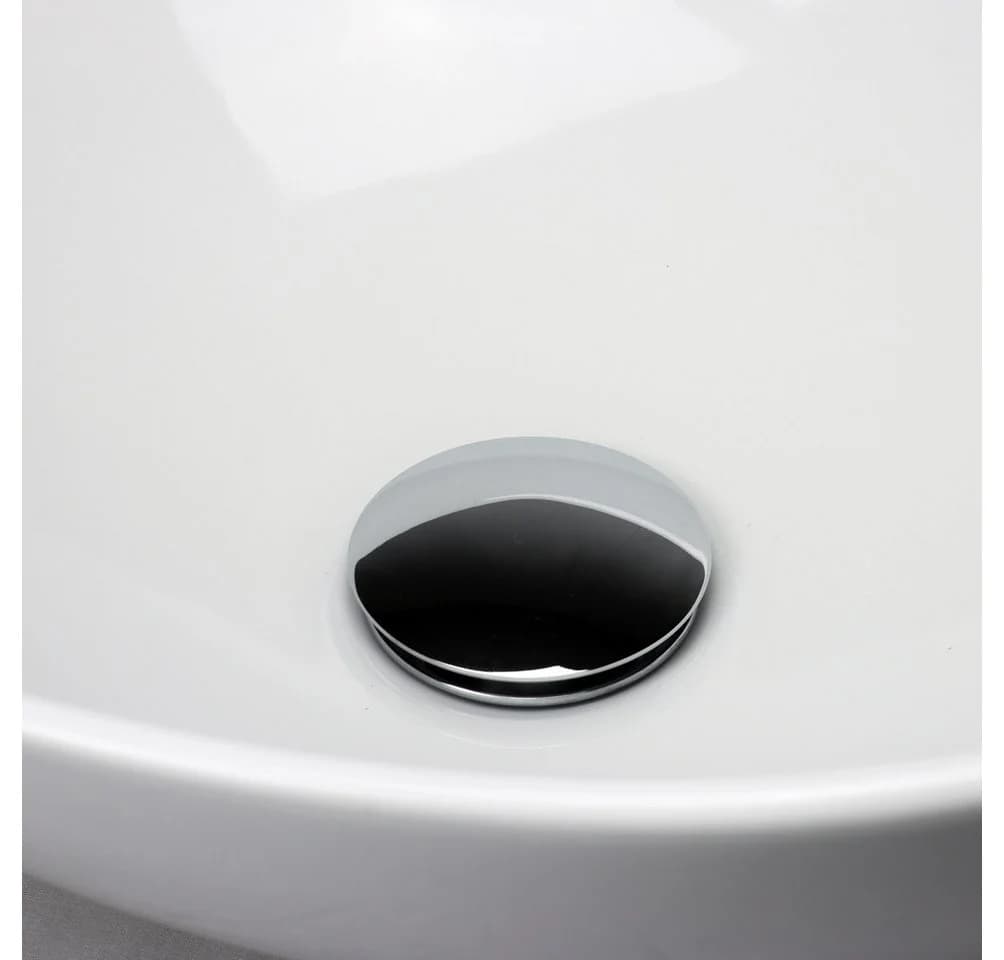 Stabilo Sanitär Aufsatzwaschbecken Weiß Oval Keramik Komplett-Set - Bild 5