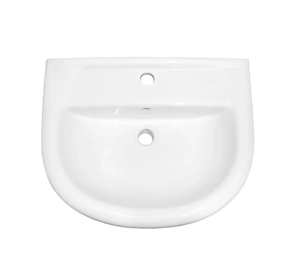 Stabilo Sanitär Hängewaschbecken Weiß Keramik mit Ablage - Bild 3