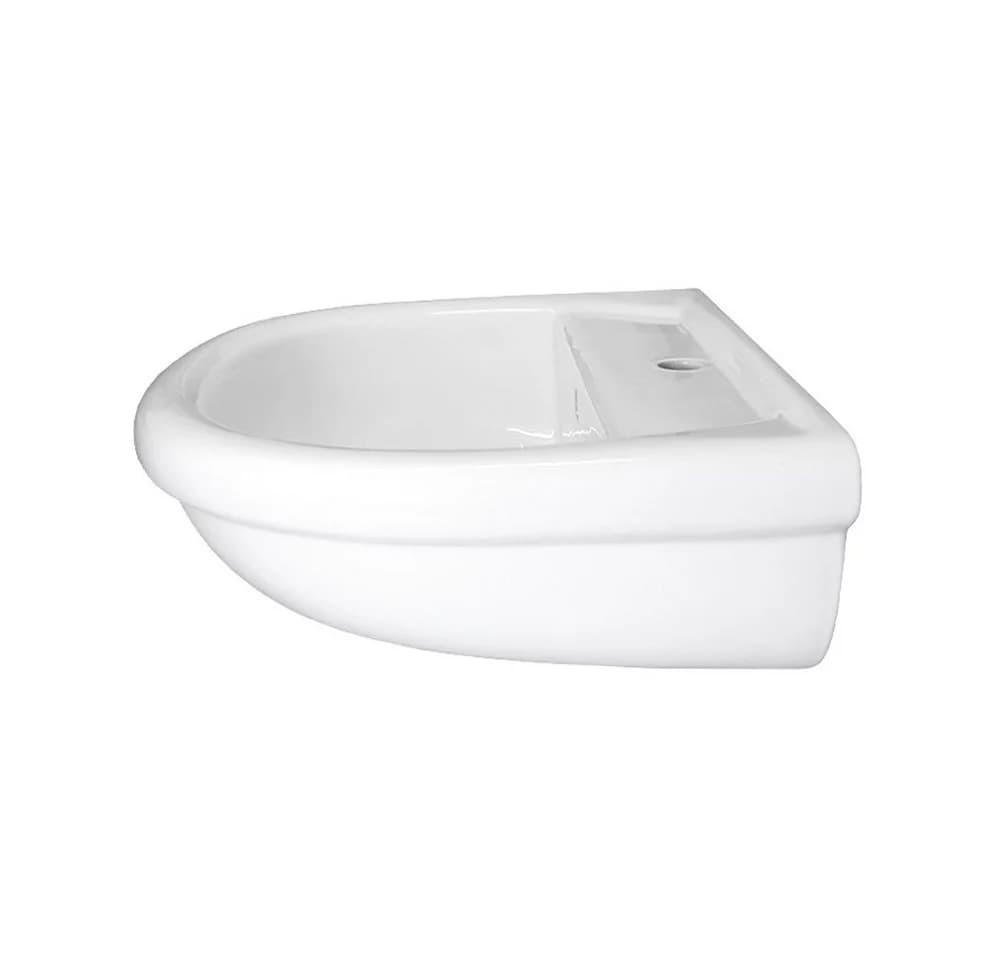 Stabilo Sanitär Hängewaschbecken Weiß Keramik mit Ablage - Bild 5