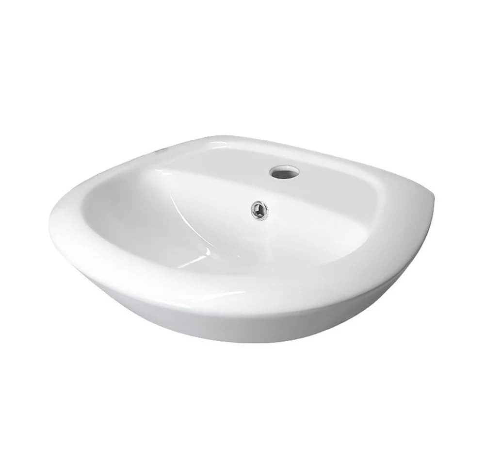 Stabilo Sanitär Hängewaschbecken Weiß Keramik Komplettset - Bild 2