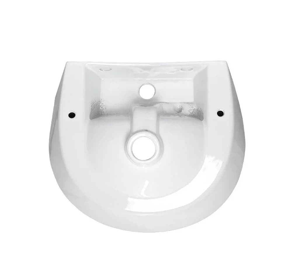 Stabilo Sanitär Hängewaschbecken Weiß Keramik Komplettset - Bild 5