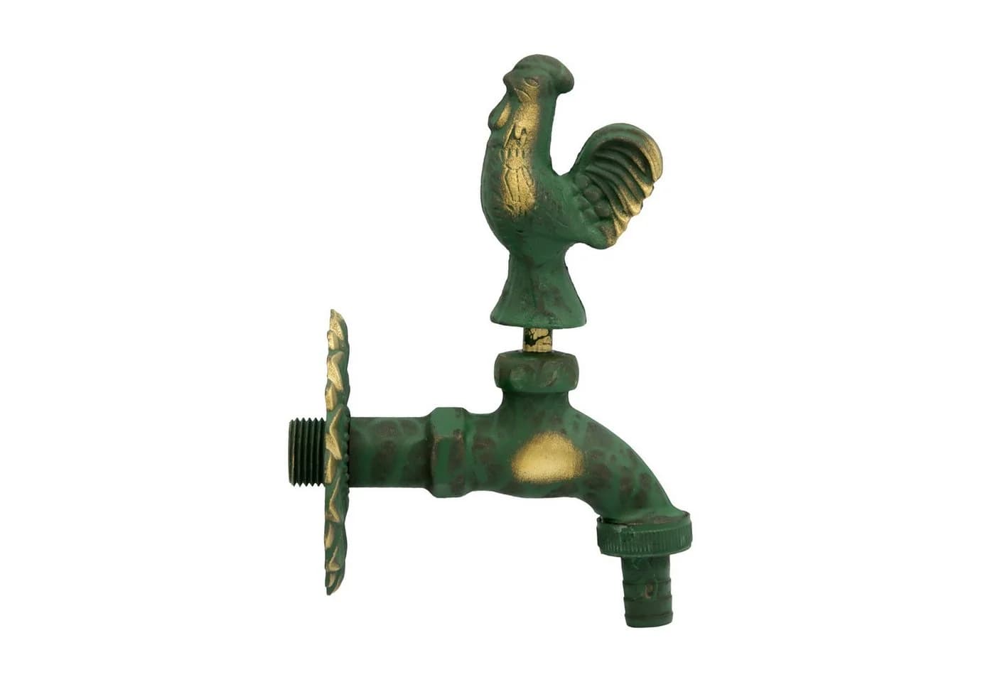 Stabilo Sanitär Nostalgie Auslaufventil Gockel 1/2 Zoll patiniertes Messing
