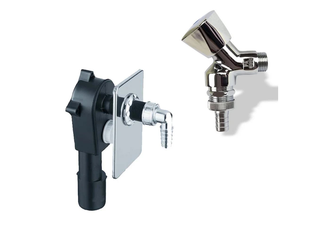 Stabilo Sanitär Unterputz Siphon DN50/40 mit 1/2" Geräteventil - Bild 2