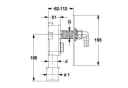Stabilo Sanitär Unterputz Siphon DN50/40 mit 1/2" Geräteventil Bild 4