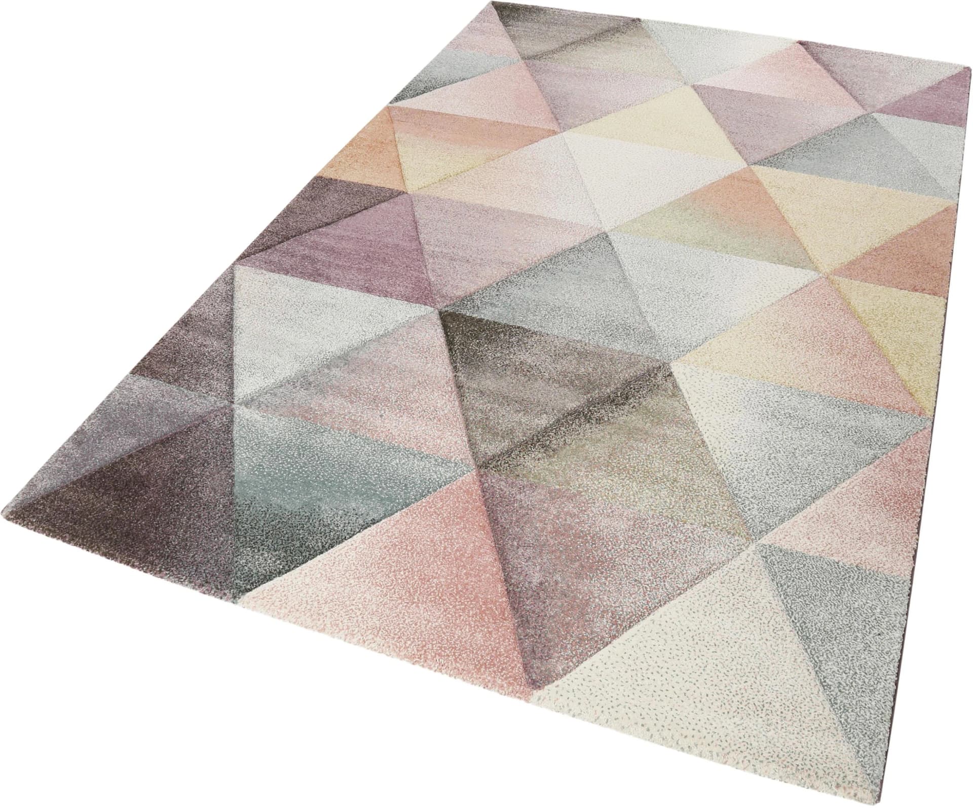 WECON HOME Teppich Lighthouse Rosa Kariert 80x150 cm