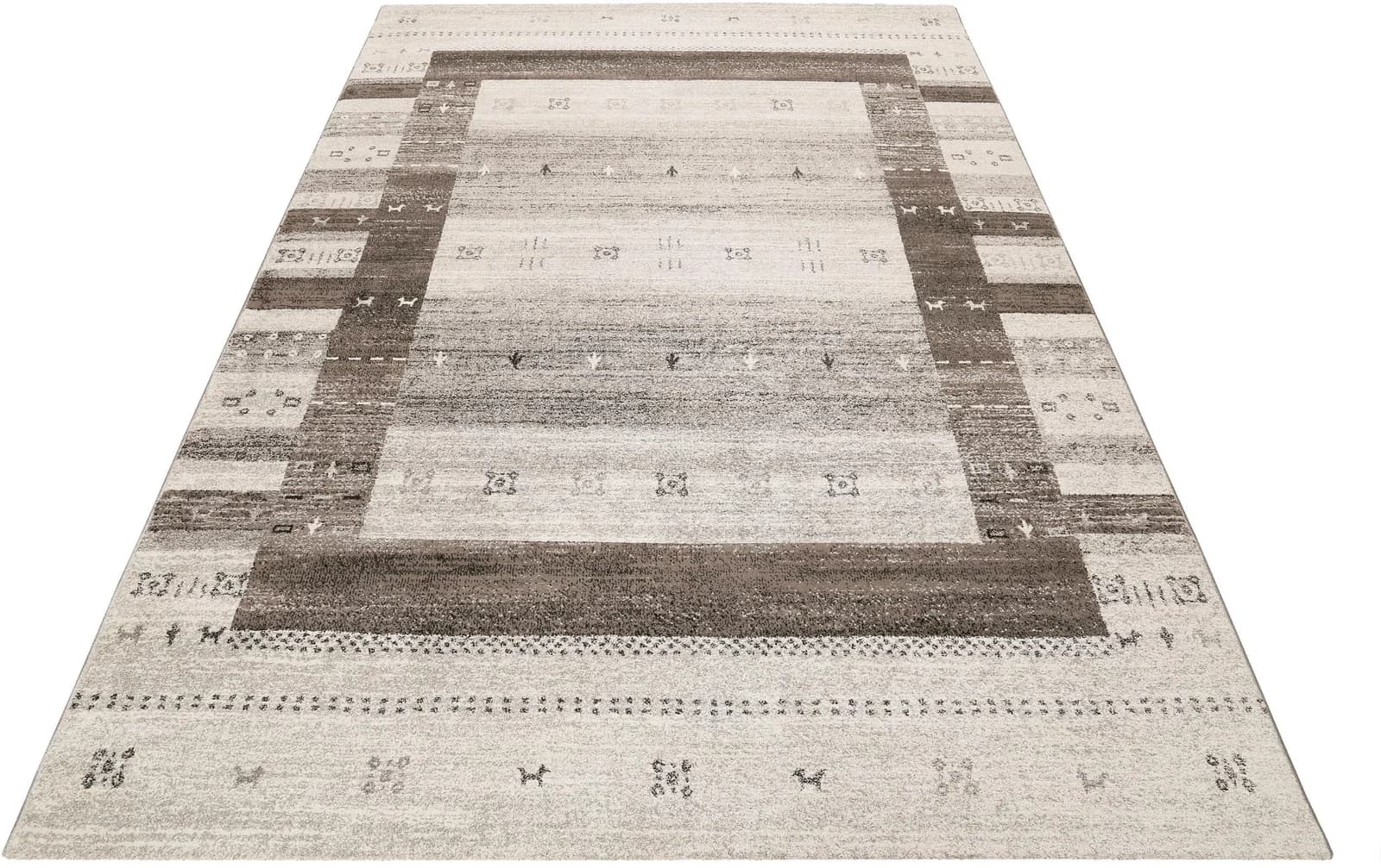 WECON HOME Teppich Igor Grau Kurzflor Polypropylen