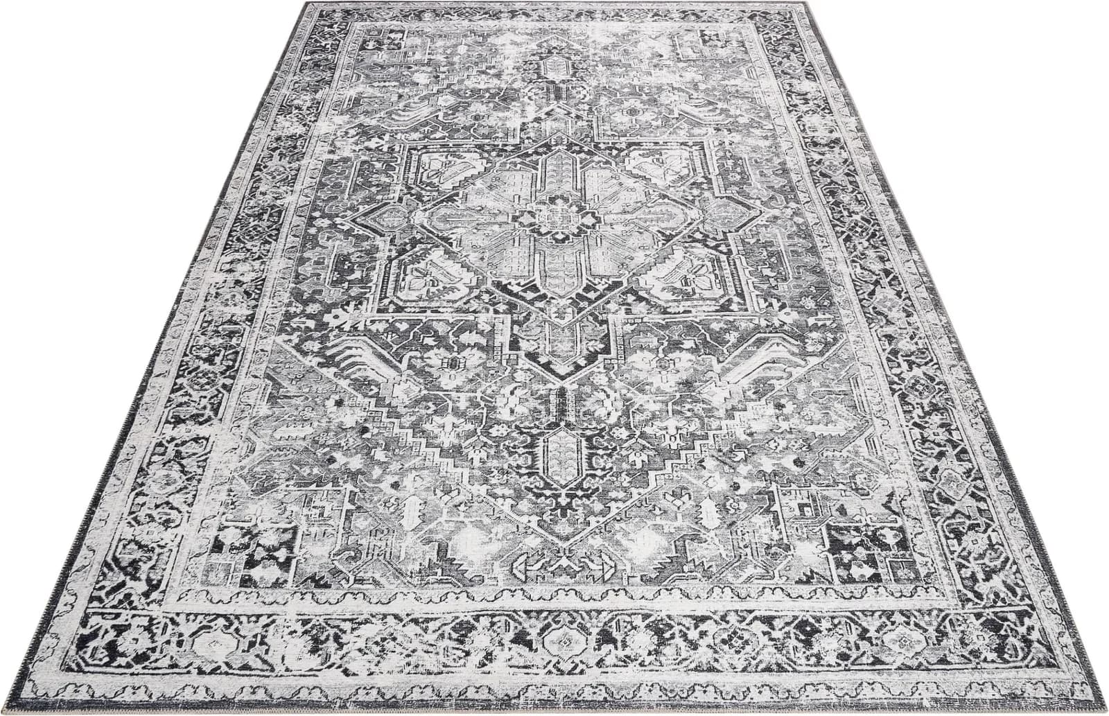 WECON HOME Teppich Seelace Grau Vintage Design