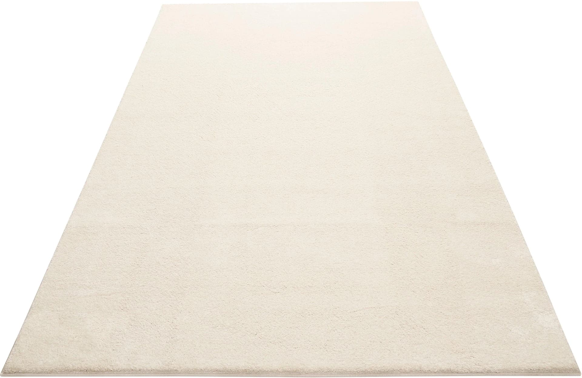 WECON HOME BASICS Teppich Lotta Beige/Weiß Kurzflor