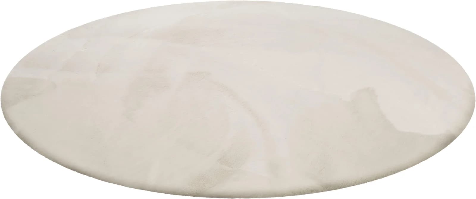 WECON HOME BASICS Hochflor-Teppich Anna Beige Rund 150cm