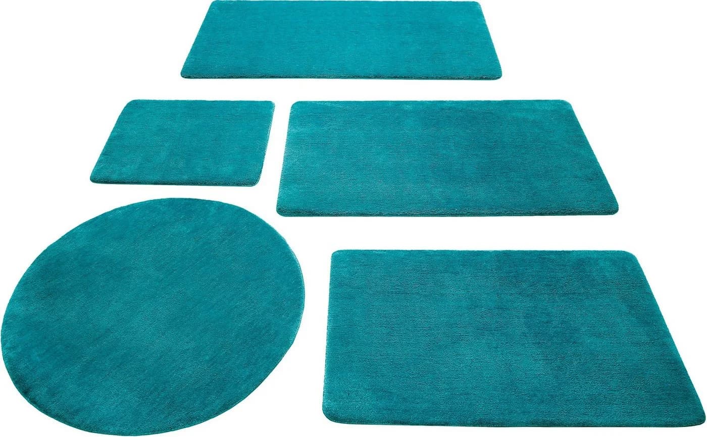 Wecon home Basics Badematte Joris Türkis Rutschhemmend - Bild 2