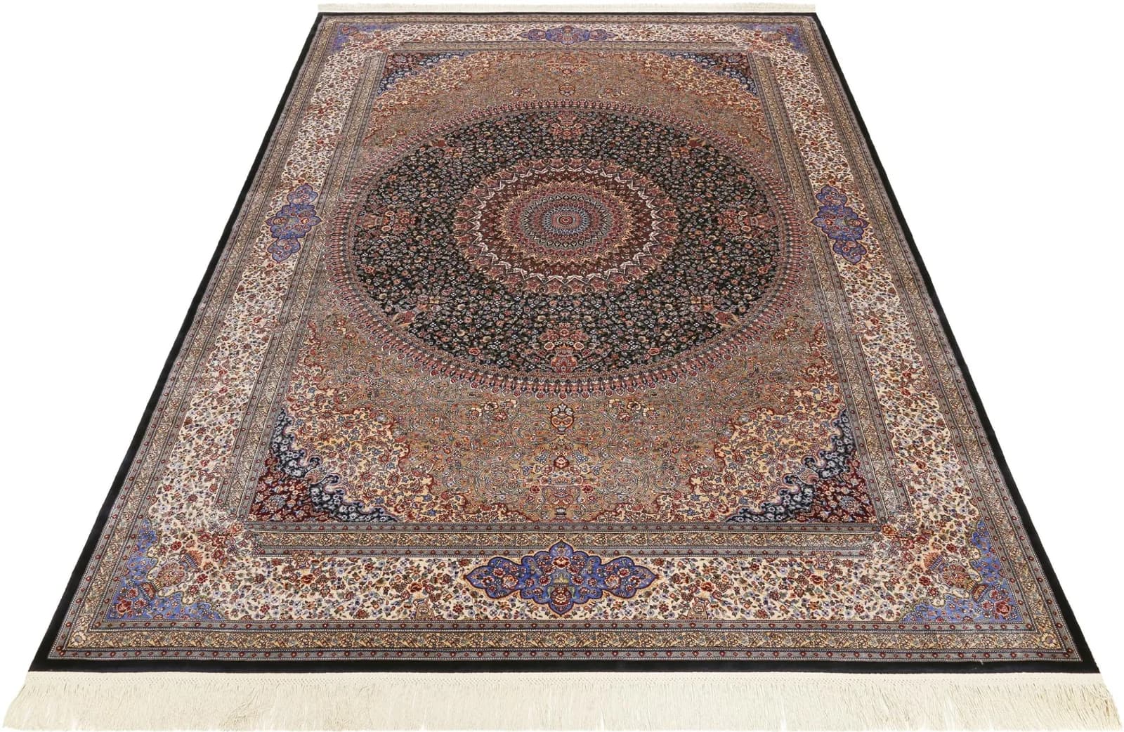 WECON HOME Teppich Täbriz Blau Orientalisch Modal 200x290cm