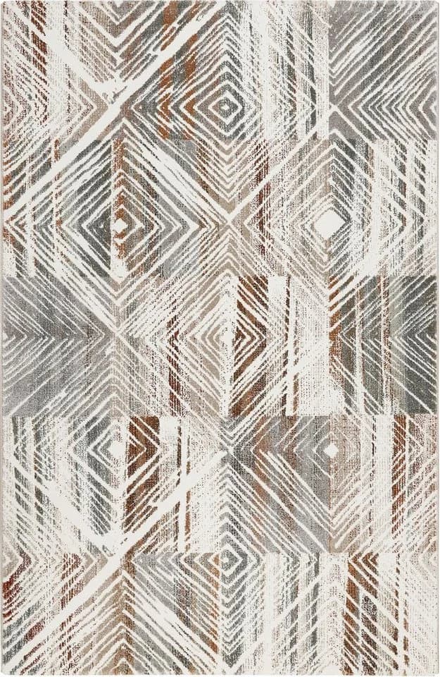 ESPRIT Teppich Cuba Geometrisch Braun Grün Kurzflor - Bild 3