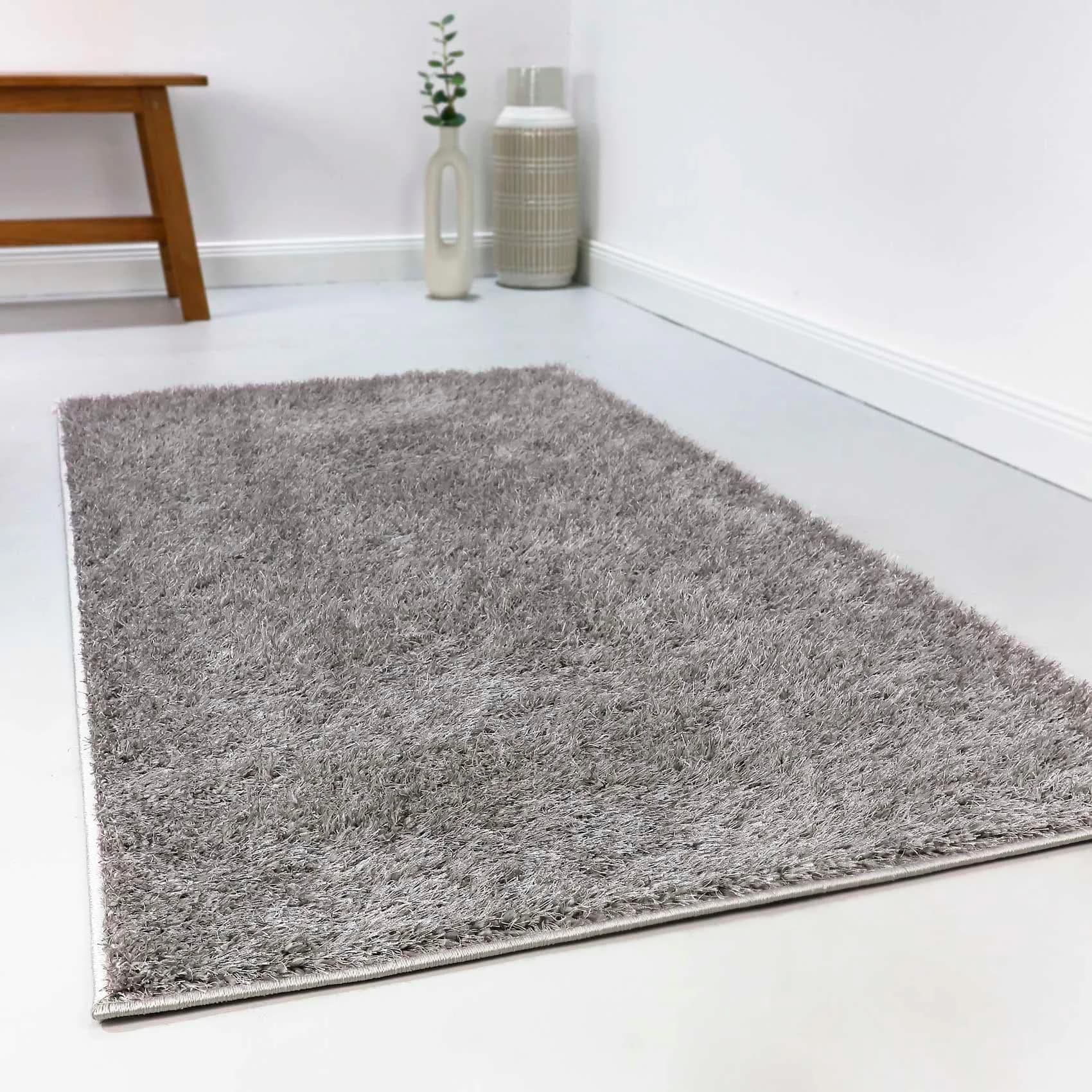 ESPRIT Hochflor-Teppich Swagger Shag Hellgrau Polypropylen