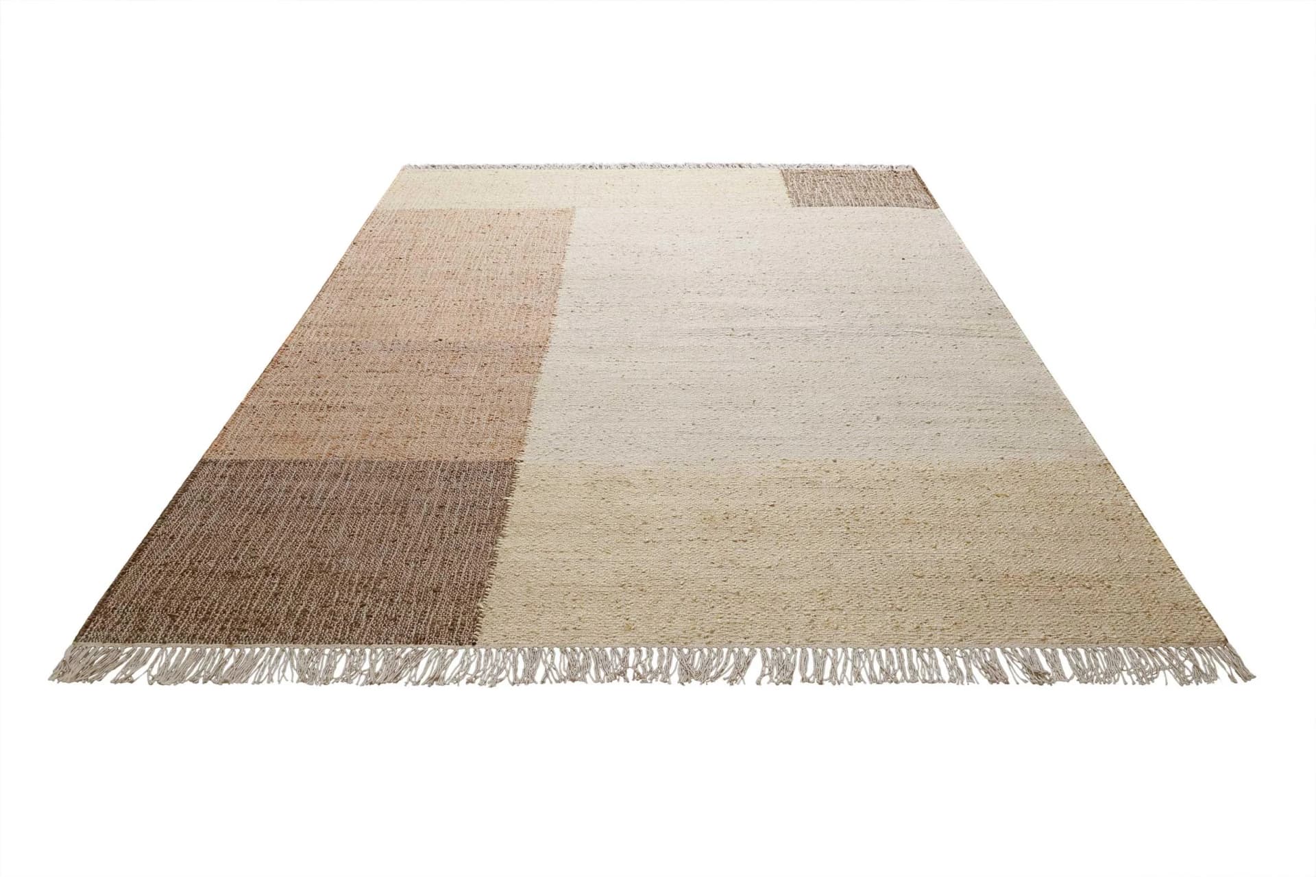 Green Looop Teppich Valentin Geometrisch Beige Braun Jute